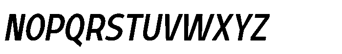 Expandable Semi Bold Cnd Cls NC Italic Font UPPERCASE