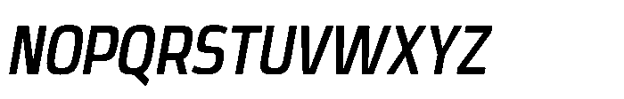 Expandable Semi Bold Cnd Open Italic Font UPPERCASE