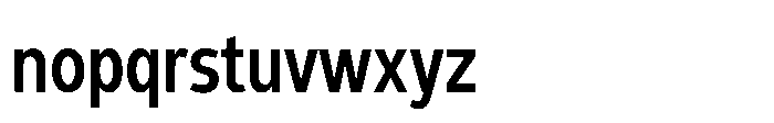 Expandable Semi Bold Condensed Close NC Font LOWERCASE