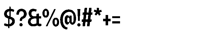 Expandable Semi Bold Condensed Close Font OTHER CHARS