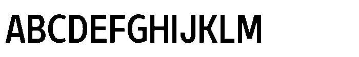 Expandable Semi Bold Condensed Close Font UPPERCASE