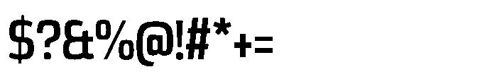 Expandable Semi Bold Condensed Open NC Font OTHER CHARS
