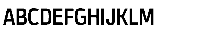 Expandable Semi Bold Condensed Open NC Font UPPERCASE