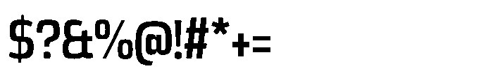 Expandable Semi Bold Condensed Open Font OTHER CHARS