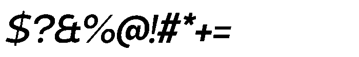 Expandable Semi Bold Medium Close Italic Font OTHER CHARS