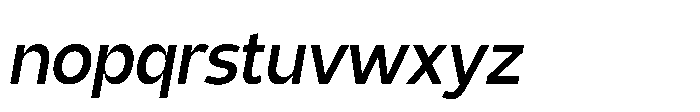 Expandable Semi Bold Medium Close Italic Font LOWERCASE