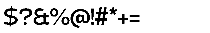 Expandable Semi Bold Medium Close Font OTHER CHARS