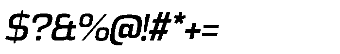 Expandable Semi Bold Medium Open Italic Font OTHER CHARS