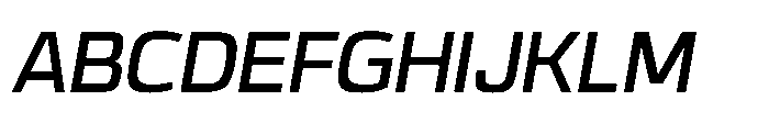 Expandable Semi Bold Medium Open Italic Font UPPERCASE