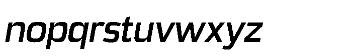 Expandable Semi Bold Medium Open Italic Font LOWERCASE