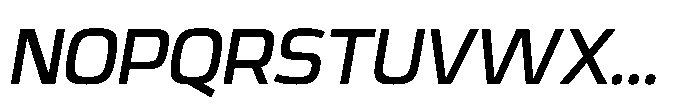 Expandable Semi Bold Medium Open NC Italic Font UPPERCASE