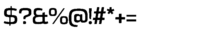 Expandable Semi Bold Medium Open Font OTHER CHARS