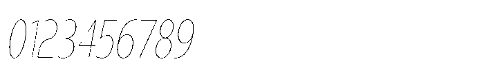 Expandable Thin Cnd Close Italic Font OTHER CHARS
