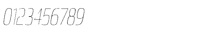 Expandable Thin Cnd Open NC Italic Font OTHER CHARS
