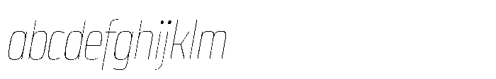 Expandable Thin Cnd Open NC Italic FONT