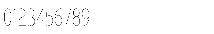 Expandable Thin Condensed Close NC Font OTHER CHARS