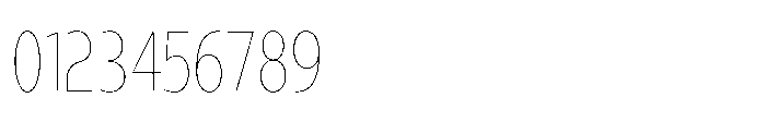 Expandable Thin Condensed Close Font OTHER CHARS