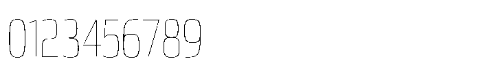 Expandable Thin Condensed Open NC Font OTHER CHARS