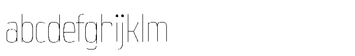 Expandable Thin Condensed Open FONT