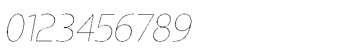Expandable Thin Medium Close Italic Font OTHER CHARS
