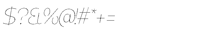 Expandable Thin Medium Close Italic Font OTHER CHARS