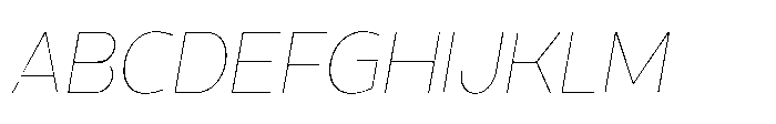 Expandable Thin Medium Close Italic Font UPPERCASE