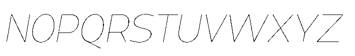 Expandable Thin Medium Close Italic Font UPPERCASE