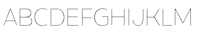 Expandable Thin Medium Close NC Font UPPERCASE