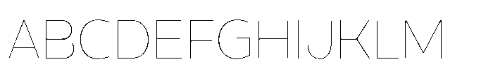 Expandable Thin Medium Close Font UPPERCASE