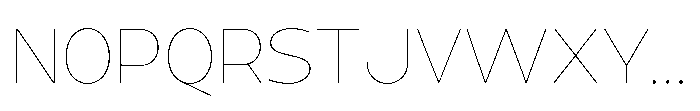 Expandable Thin Medium Close Font UPPERCASE