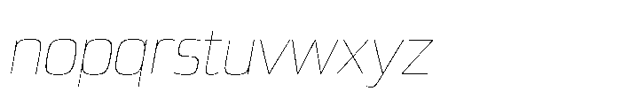 Expandable Thin Medium Open Italic Font LOWERCASE