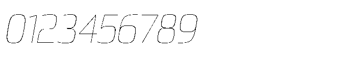 Expandable Thin Medium Open NC Italic Font OTHER CHARS