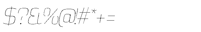 Expandable Thin Medium Open NC Italic Font OTHER CHARS