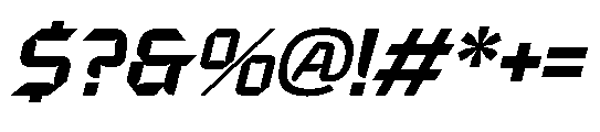 Expanse Cosmic Italic Italic Font OTHER CHARS