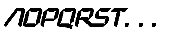 Expanse Cosmic Italic Italic Font UPPERCASE
