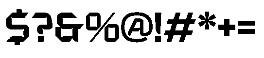 Expanse Cosmic Regular Font OTHER CHARS