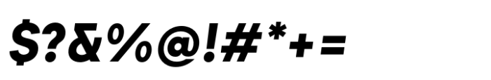 Exter Black Italic Font OTHER CHARS