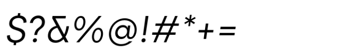 Exter Regular Italic Font OTHER CHARS