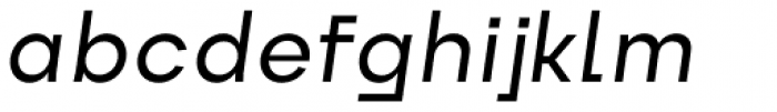 Exter Semi Bold Italic Font LOWERCASE