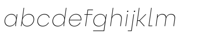 Exter Thin Italic FONT