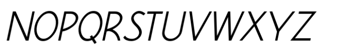 Exterior Signage JNL Oblique Font LOWERCASE