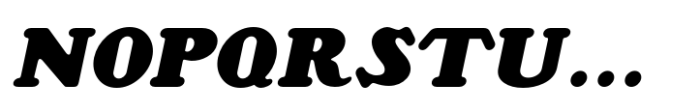 Extra Bold Nouveau JNL Oblique Font LOWERCASE