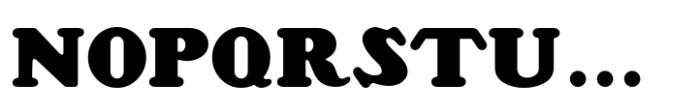 Extra Bold Nouveau JNL Regular Font LOWERCASE