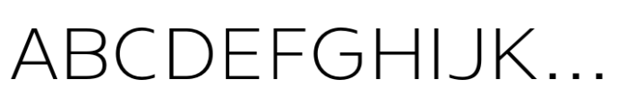 Extrend Thin Font UPPERCASE