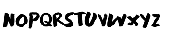 Exxxited Font LOWERCASE