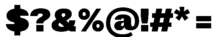 ExatCYR Black Instance Font OTHER CHARS