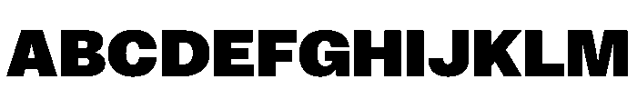 ExatCYR Black Instance Font UPPERCASE
