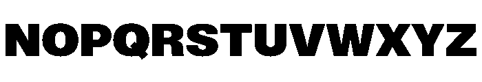 ExatCYR Black Instance Font UPPERCASE