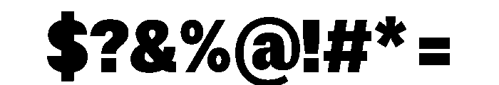 ExatCYR CondensedBlack Instance Font OTHER CHARS