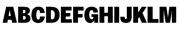 ExatCYR CondensedBlack Instance Font UPPERCASE